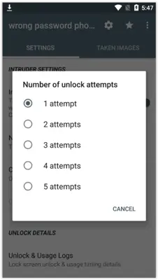 Who tried To unlock my phone android App screenshot 0